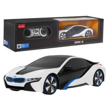 BMW i8 białe RASTAR model 1:24 Zdalnie sterowane auto + pilot 2,4 GHz